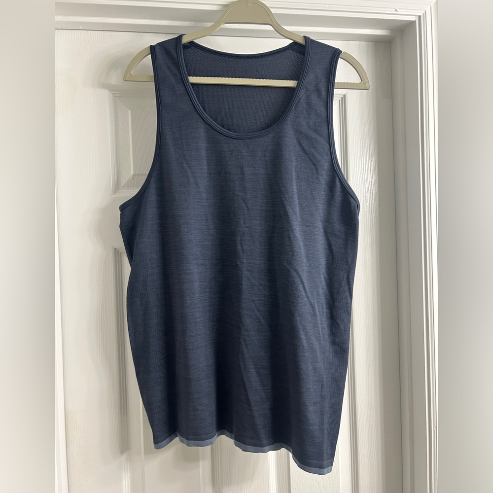 Outdoor Voices Athletic Tank Top Blue Men’s Small Workout Gym Activewear